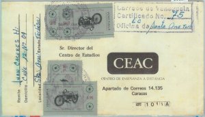 86127 - VENEZUELA - POSTAL HISTORY -  REGISTERED Airmail COVER 1985 