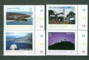 ASCENSION 1983 LANDSCAPES #328-331 MARGINS STAMPS SET MNH...$1.60