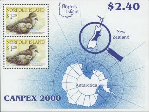 Norfolk Island 2000 Sc 710 Birds Petrel CV $7.50