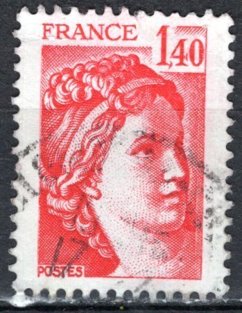 France; 1980; Sc. # 1666;  Used Single Stamp
