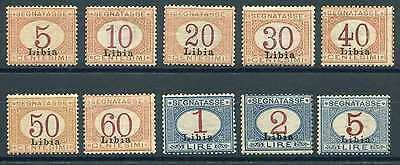 Libya - Italian postage due complete set of excellent quality