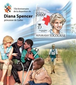 Togo 2012 MNH - Diana Spencer (1961-1997). YT 592, Mi 4582/Bl.732