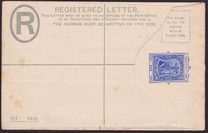 MONTSERRAT 2d registered envelope unused...................................1330