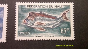 Mali 1960 FISH Scott# 2-8 Complete Mint VF-XF Light Hinge