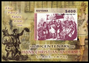 Guyana 2005 - Hans C. Andersen - IMPERF Souvenir Stamp Sheet - Scott #3920 - MNH