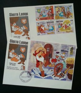 Sierra Leone Cartoon 1985 Animation (FDC) *rare