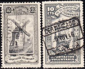Spain  Mutualidad Correos Two Seville Cancels