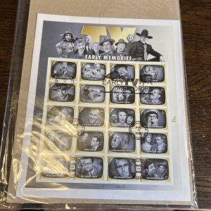 SCOTT#4414 -44 CENT EARLY TV MEMORIES FDC SHEET OF 20 NIP-2009