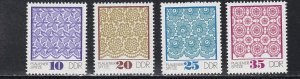 Germany DDR # 1563-1566, Plaver Lace Patterns, Mint NH