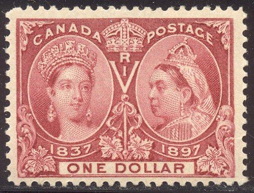 CANADA #61 CHOICE Mint - 1897 $1 Jubilee