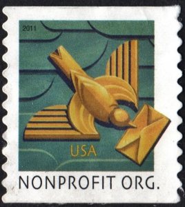 SC#4495 5¢ Art Deco Bird Coil Single (2011) Used