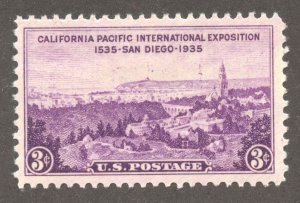 United States Scott 773 Unused LHOG - 1935 California Pacific Exposition Issue