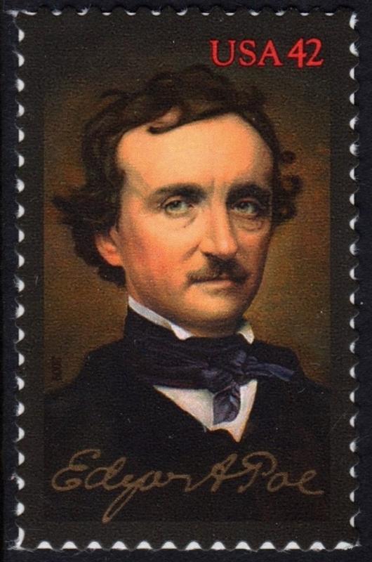 SC#4377 42¢ Edgar Allen Poe Single (2009) SA