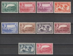 MONTSERRAT 1938/48 SG 101/110 MNH Cat £233