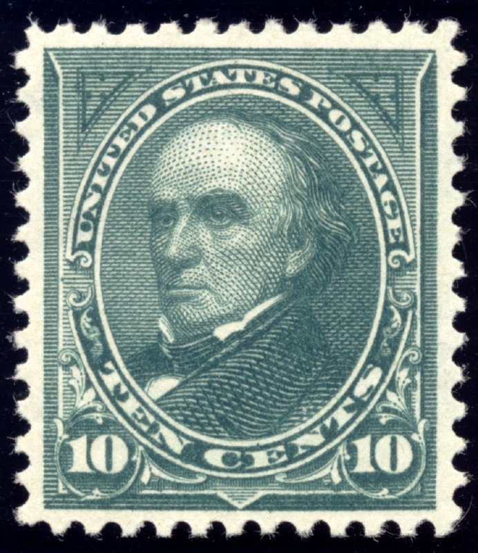 US 273 10c First Bureau 1895 Daniel Webster watermark PF grade 90 unused OG H