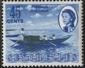 Seychelles 204A (mnh) 45c fishing boat (1962)