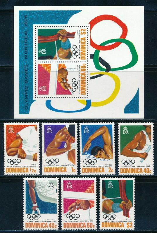 Dominica - Montreal Olympic Games MNH Set (1976)