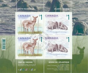 Canada 2005 $1 Wildlife Souvenir Sheet, #1689b