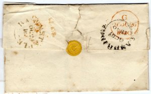 GB PENNY BLACK Cover Devon Barnstaple MX Cambridge CAIUS COLLEGE 1840 PE162