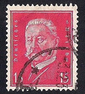 Germany #374 15pf President Hindenburg used F-VF