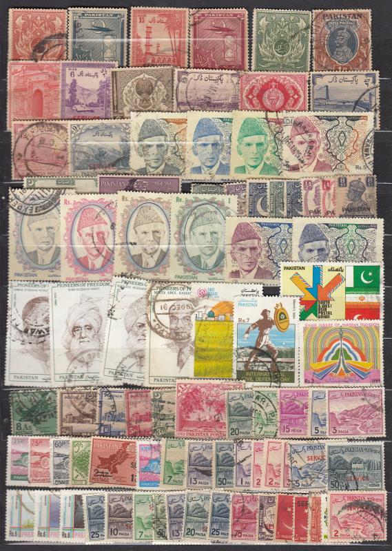 Pakistan - 80+ stamp lot  - (3001)