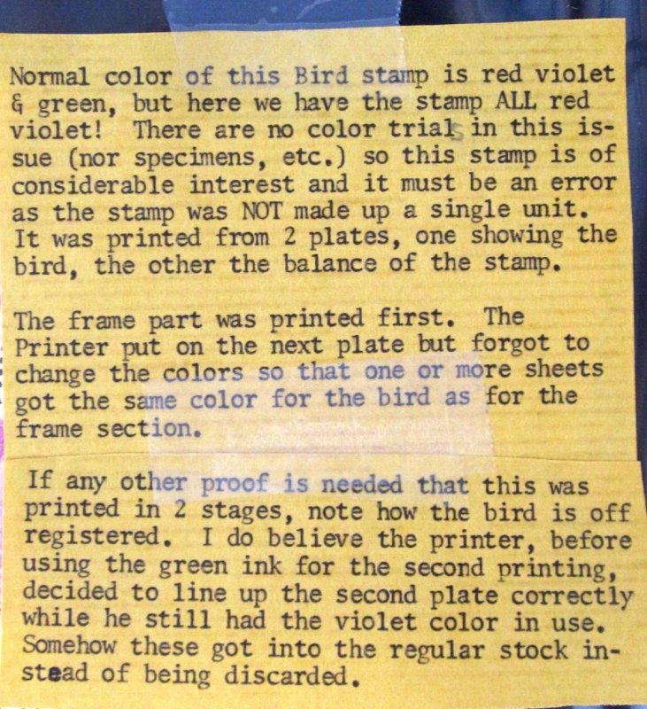 LIBERIA - SCOTT# 344 - SHEET 24 - ERROR SHEET