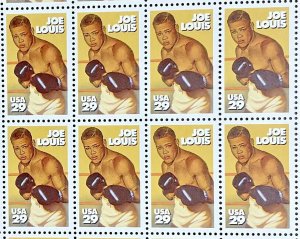  2766 Joe Louis--Boxer  Black History MNH 29 c  Sheet of 50  FV $14.50    1993 