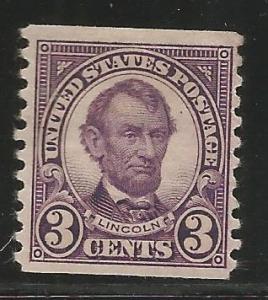 US 600, MINT HINGED, LINCOLN