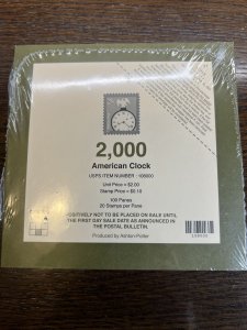 Scott#3757-2003/10c-AMERICAN CLOCK - MNH Sheet Of 20 Stamps-100 Sheets NIP-US