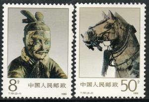 PEOP. REP. OF CHINA  2276-2277, BRONZE FIGURES. MINT, NH. F-VF. (384)