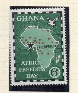 Ghana 1961 Early Issue Fine Mint Hinged 6d. NW-167801