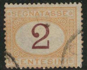 Italy Scott J4 used 1870 postage due CV $25