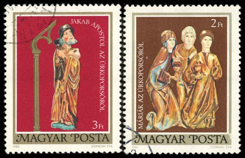 HUNGARY Sc 2641-42 VF/Used - 1980 Easter