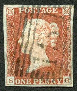 1841 Penny Red (SG) Fine Used with Four Margins