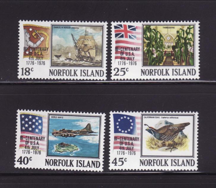Norfolk Island 194-197 Set MNH American Bicentennial (A)
