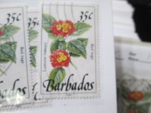 Barbados #758A used 2024 SCV = $1.00