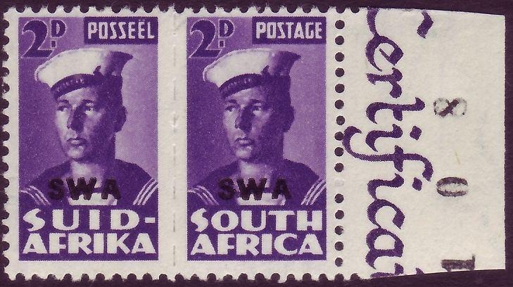 SOUTH WEST AFRICA SG126, 2d violet, NH MINT.