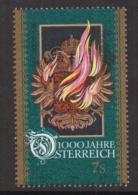 Austria    #B1710d  MNH  1996  Austria millennium  7s    revolution 1848