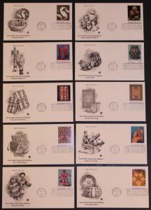 #3873 American Indian Art PCS FDC Set