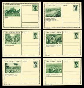 AUSTRIA (108) Scenery View Mixed Face Value Postal Cards c1950s ALL MINT UNUSED