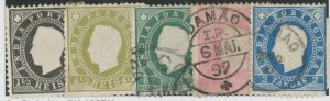 Portuguese India #174-178 Used Single