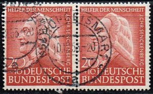 Germany 1953,Sc.#B336 used pair