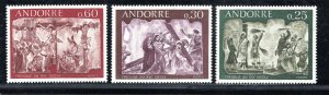 ANDORRA - FRENCH ADMINISTRATION SC# 185-87  FVF/MOG