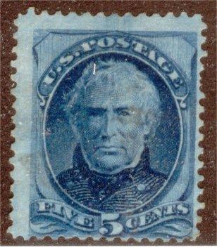 US sc#179 1875 5c Taylor Banknote used