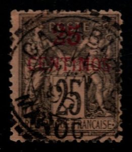 French Morocco Scott 5   nice  Casablanca cancel