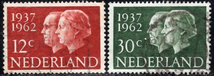 Netherlands; 1962: Sc. # 389-390: Used Cpl. Set