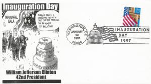 Clinton Inaugural cover Noble Catalog number WJC-II-302