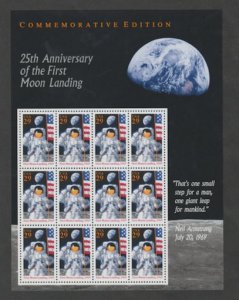 U.S. Scott Scott #2841 Moon Landing - Space Stamp - Mint NH Sheet