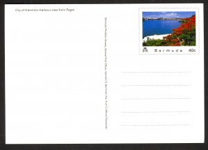 BERMUDA 1986 40c Picture Postal Card No.9 of 12 VF Unused.