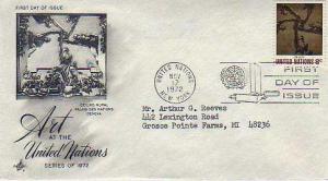 United Nations, First Day Cover, Art